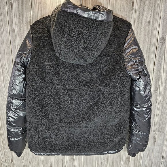 Kendall Kylie Black REVERSIBLE Puffer Coat Jacket - Women's Size M NEW - Picture 5 of 8
